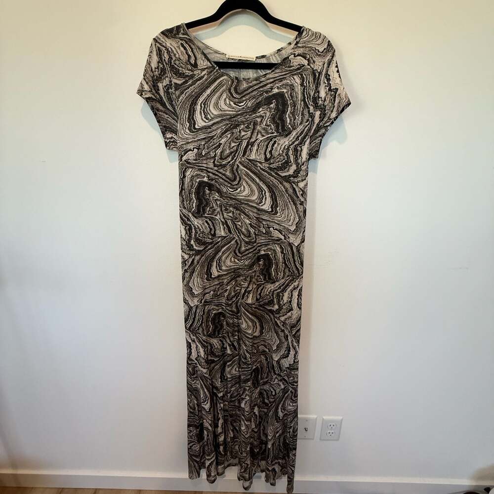 Peruvian Connection Marble Print Maxi Dress Size M